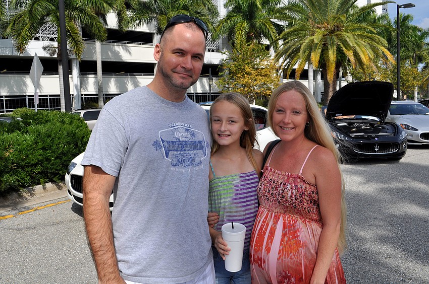 Brian Dubil with his daughter, Hannah and Clara Padelford