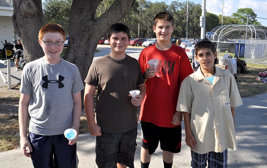 Grant Palmer, Trevor Byers, Garrett Mullenax and Zach Perron