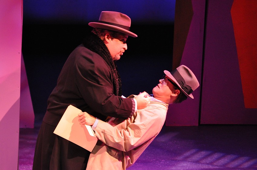 Timothy J. Fitzgerald as J.B. Biggley and William Murphy as Bud Frump