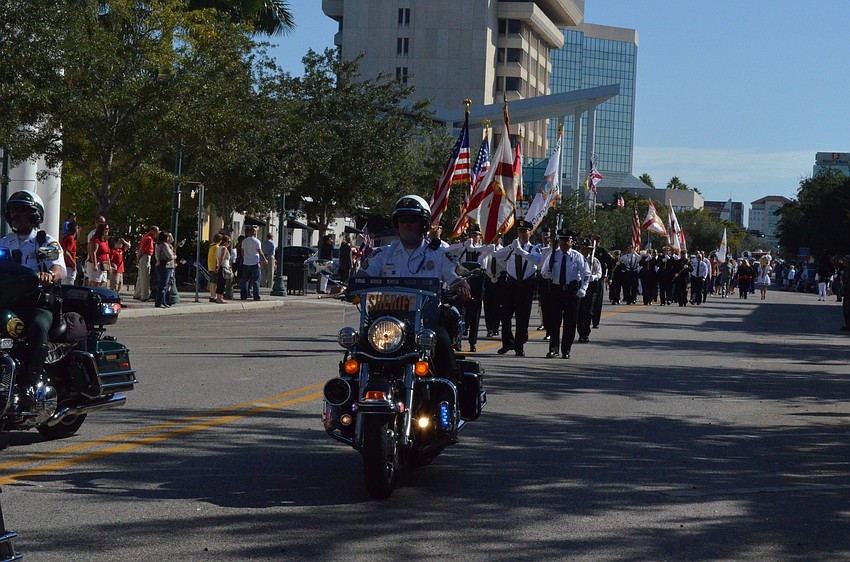 Law enforcement led the parade.