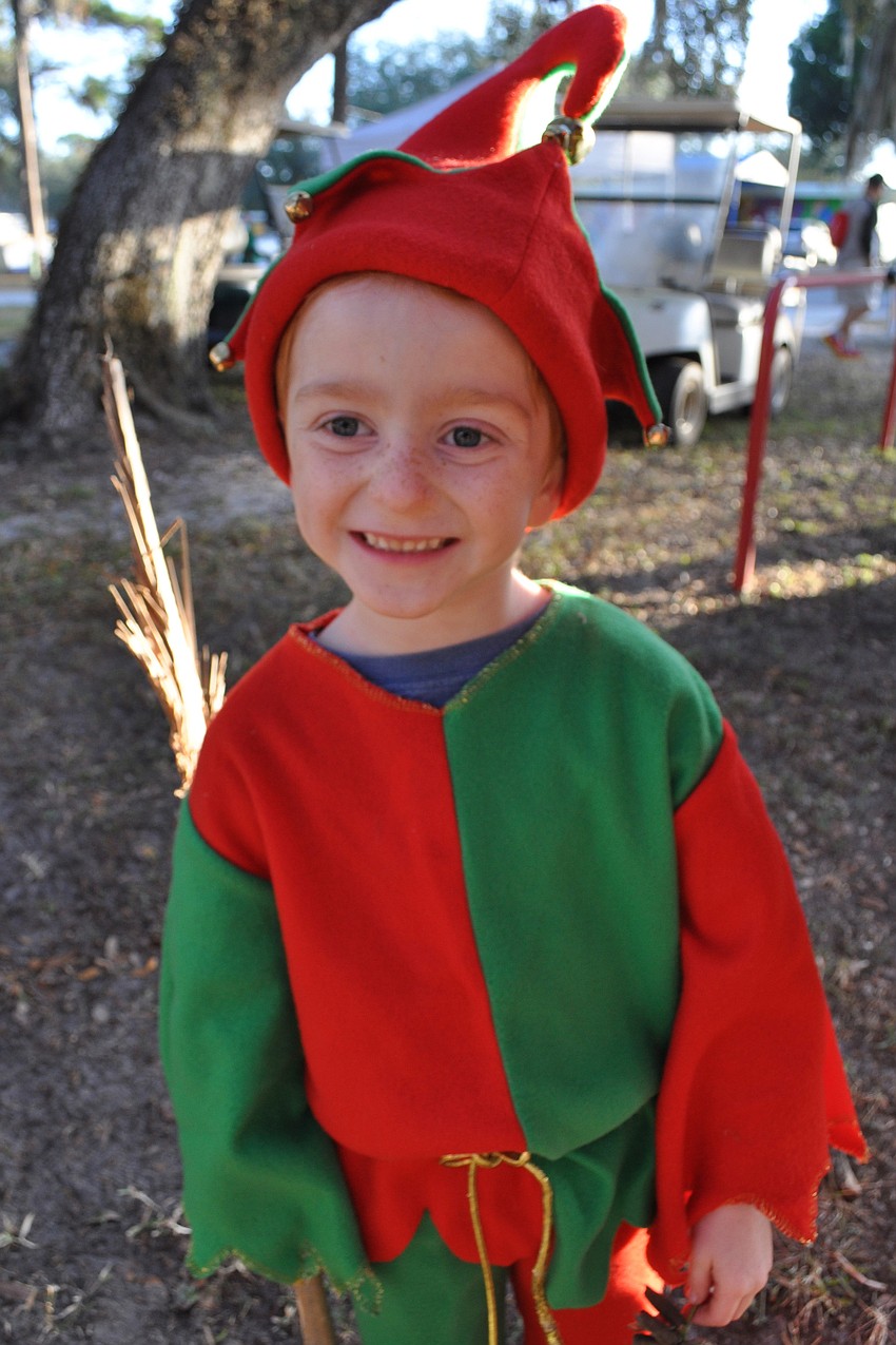 Tucker Schrock played in the play area with his brother, Cooper, not pictured.