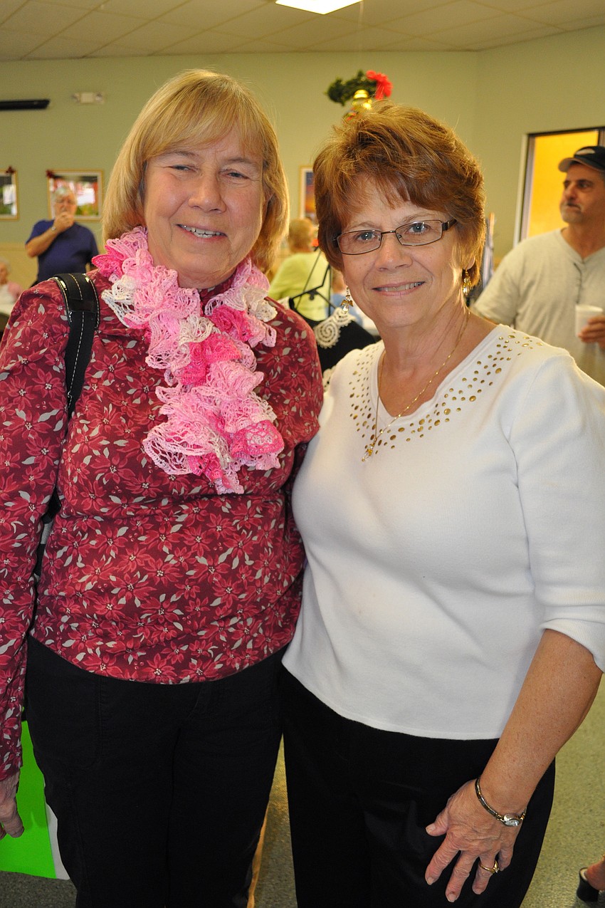 Linda Hager and Diane Childs were eager to shop.