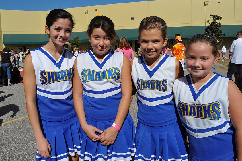 Imagine cheerleaders Nicole Caruso, Hannah DiMeglio, Kendra Hall and Sophia Jacquays enjoyed the afternoon.
