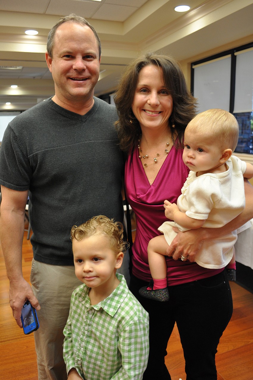 Jay and Tracy Lockaby came out with their children, Owen and Layla.