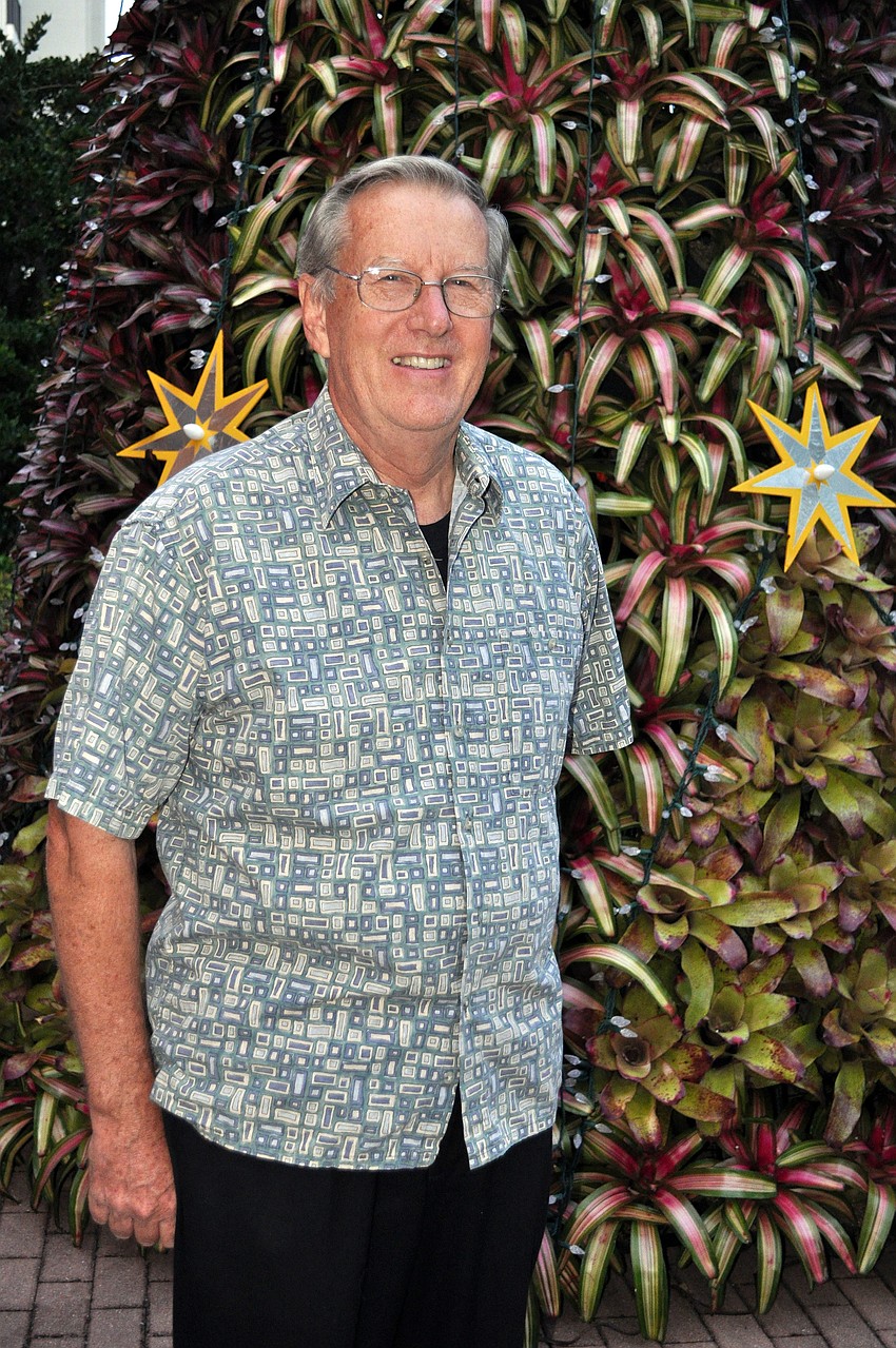 Robert McComb has designed the bromeliad tree six different years.