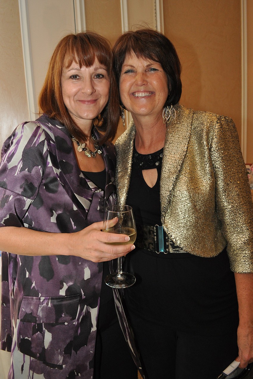 Sally Larson with Linda Johnson
