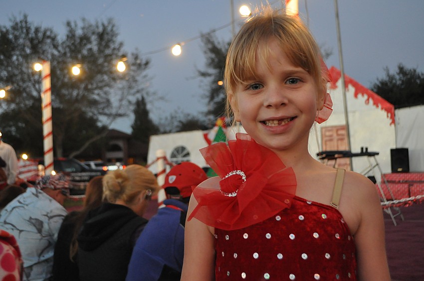Hayden Menzies, 6, gets ready to dance.