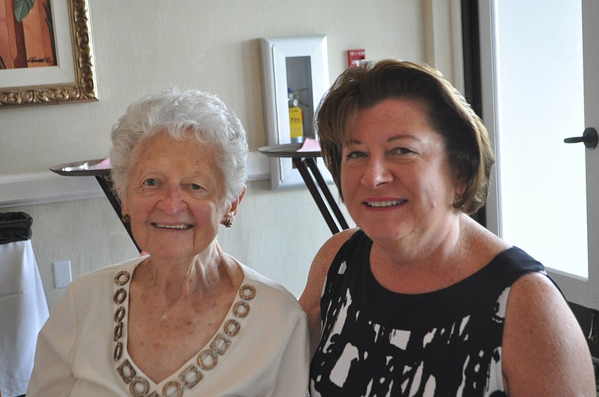 Donna Boscia and her daughter, Celia Lawar, posed May 13 during Mother's Day brunch at the Longboat Key Club and Resort's Harbourside Dining Room.