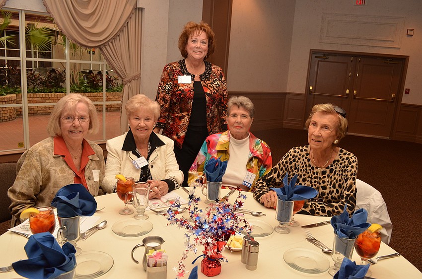 June Prock, Jean Howard, Mary Frances Seymour, Yvonne Comeau and Olivia Redford