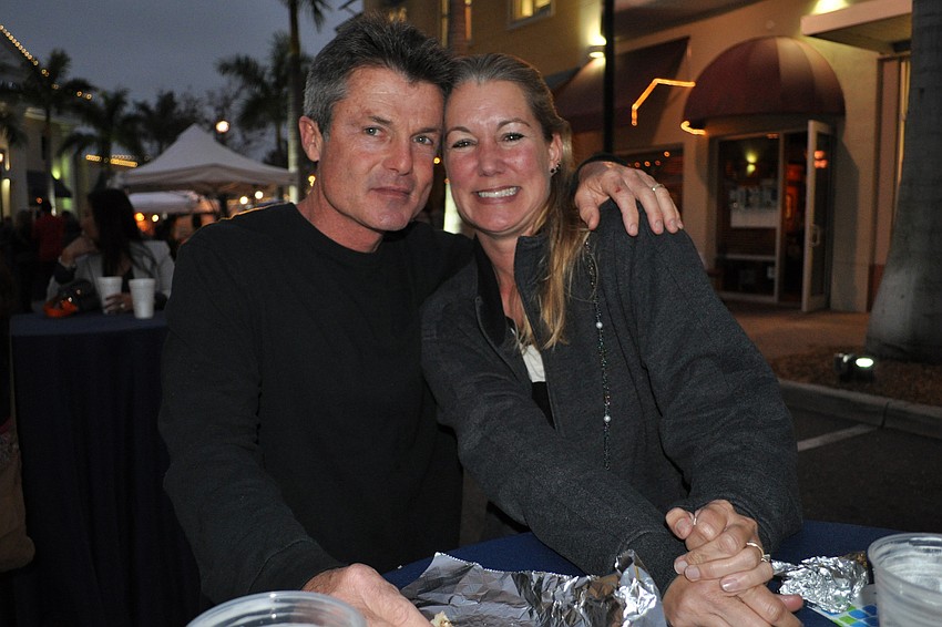 Scott and Nicole Schmidt came from Palmetto.