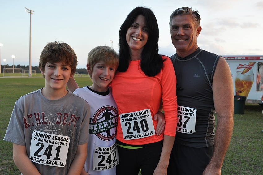 Ryan, Cody and Christina Arrigo with Andy McDonald