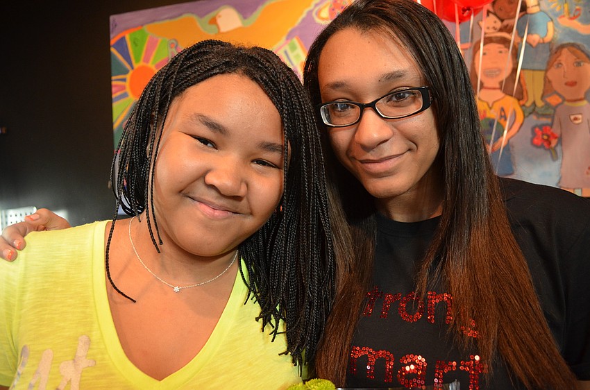 Zandy Sanders with former Girl of the Year Shayla Brown.