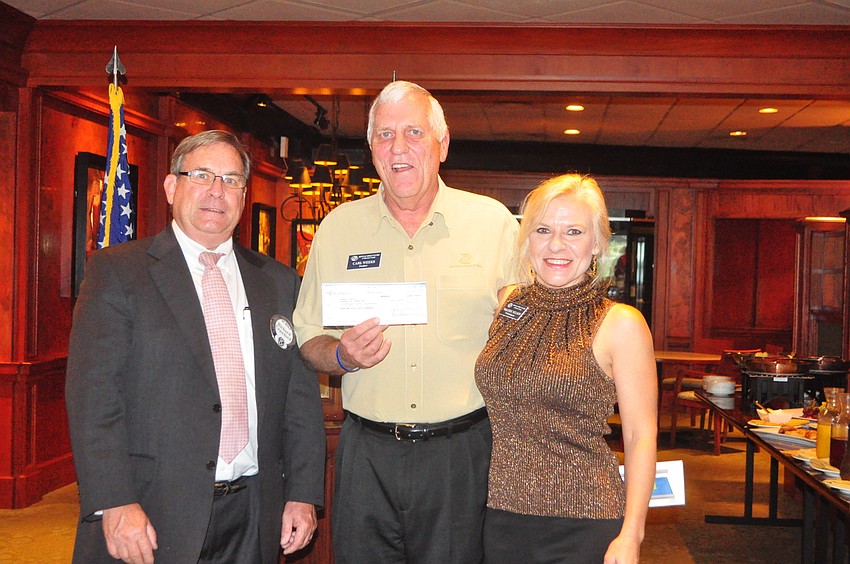 Richard Crawford with Carl Weeks and Valerie Nelson, of Boys & Girls Clubs of Manatee