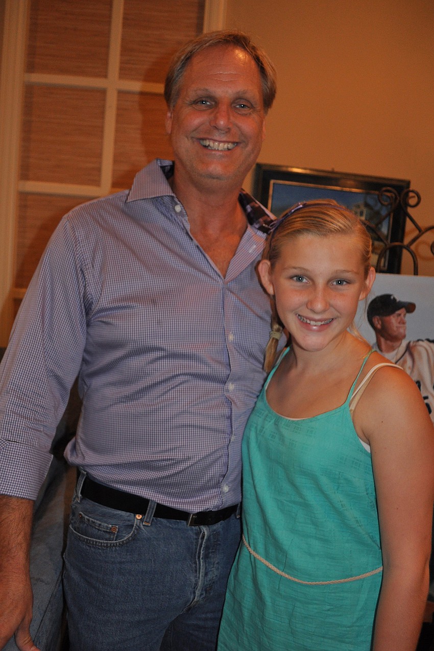 David Ashley brought his daughter, Sydney.