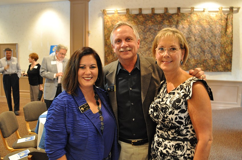 Trish McConnell with Kevin and Linda Hicks