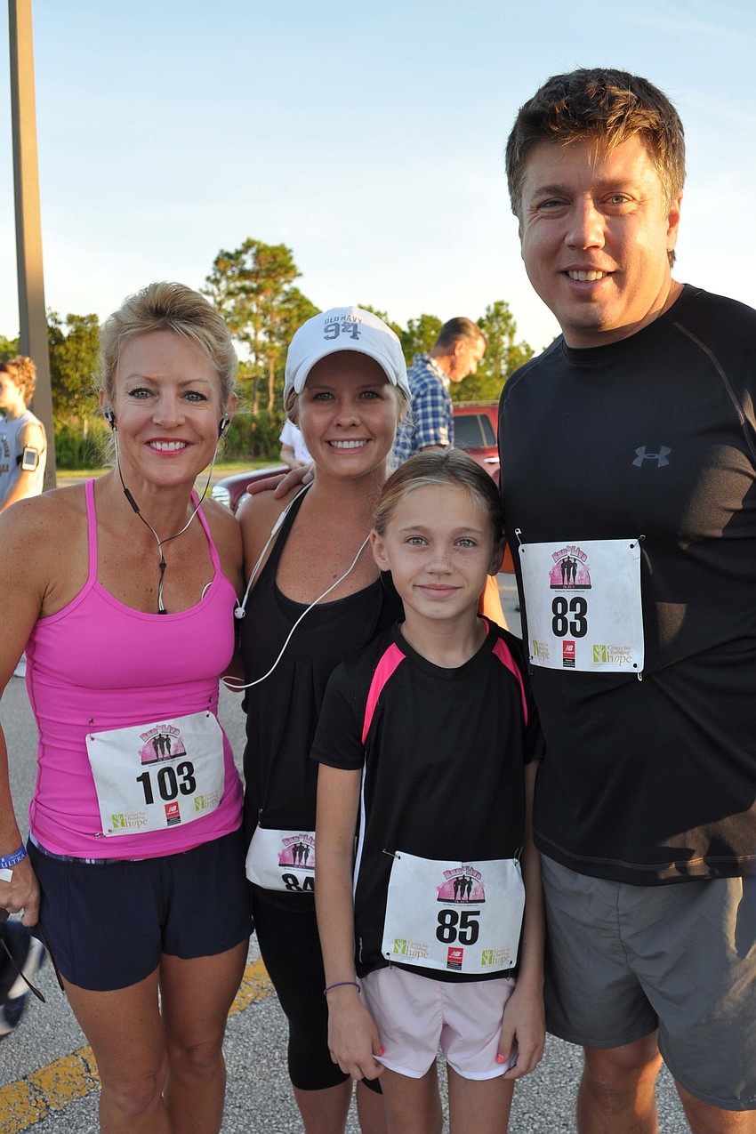 Susan Redgrave came out with Katie, Abby and Jesse Biter.