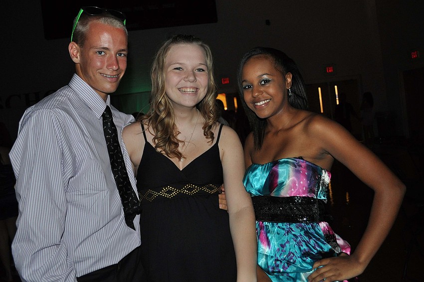 Tim McGonegal with McKenzie Funderburk and Cierra Borsey