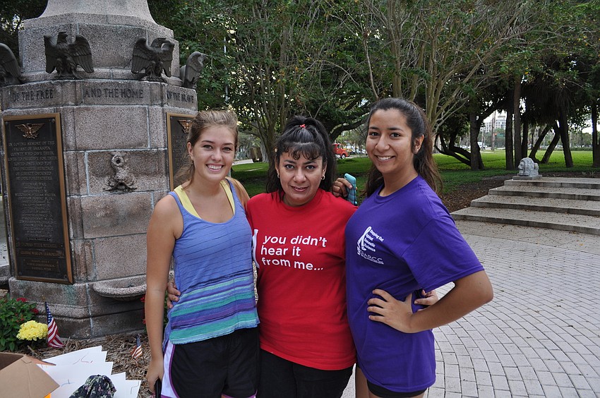 Kali-Ray Skinner, Sara Flores and Marie Aguilar