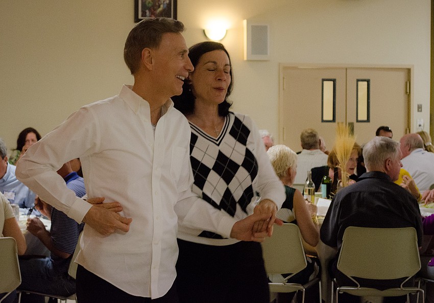 Louis and Deborah Zazarino dance to the Jimmy Jay band.