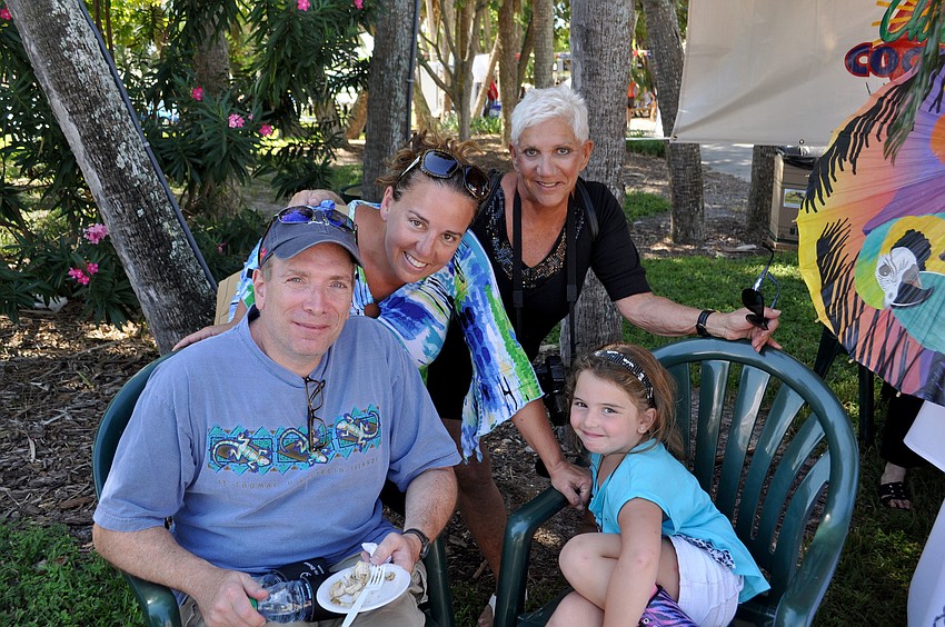 Steven and Hope Klein with their daughter, Madilyn and Lillian Sands