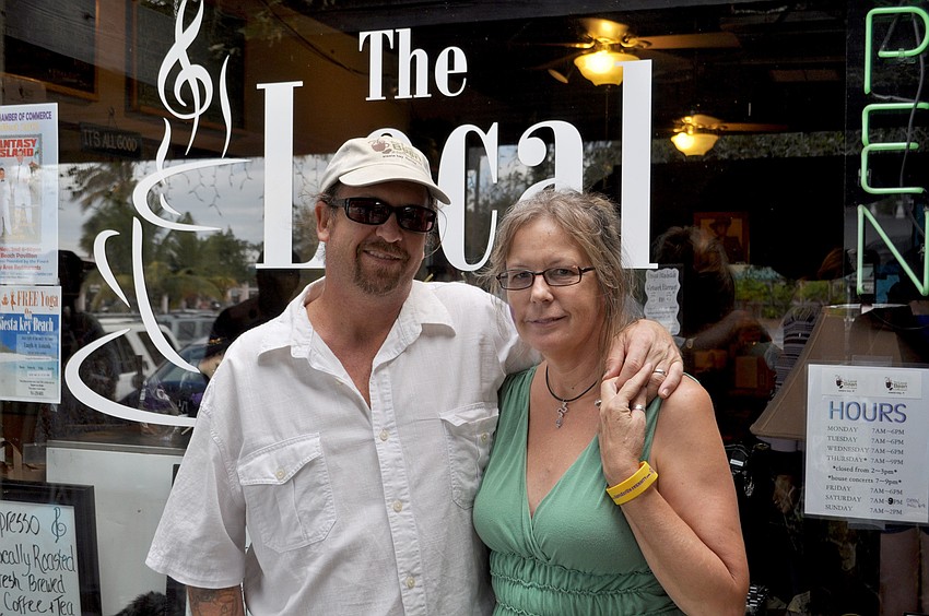 Local Bean owner Jen Cortez and her husband, Chris Otto.