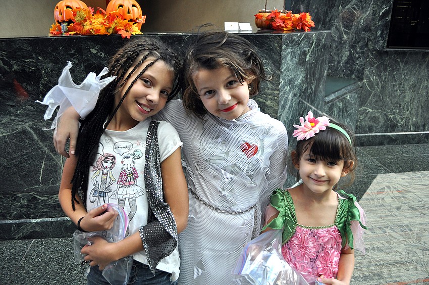 Paris Levine, 9, Chloe Bernardin, 9, and Tylee Giorgio, 5