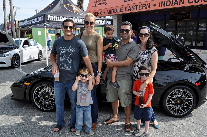 Luis and Colleen Orbegoso with their son, Santiago and Vincent and Kristin Pantone with their children Carlo and Xavier.
