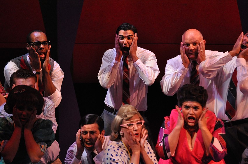 The cast sings a number about running out of coffee