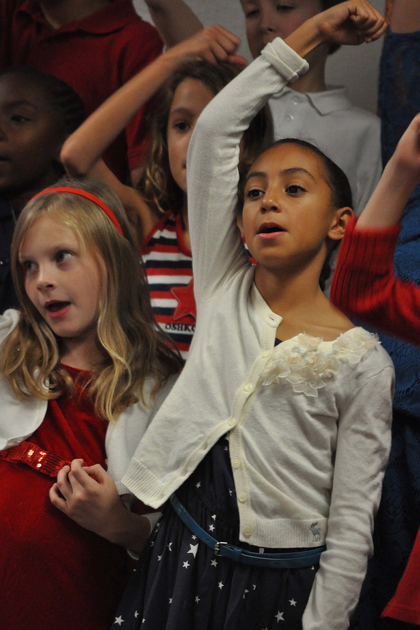 Hannah McFarland knew the motions to all the songs.