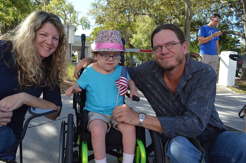 Catherine, Abby and Joe Presley