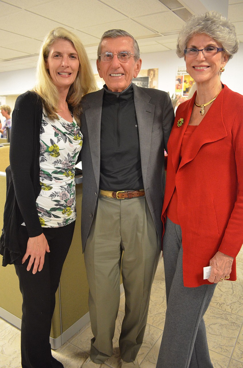 Susan Borozan, Dr. George Pappas and Dr. Sarah Pappas