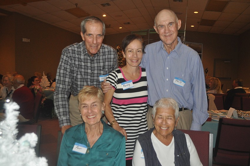 (front row) Pat Loy, Beverly Shapiro (back row) Ken Loy, Fanny Younger, Phill Younger