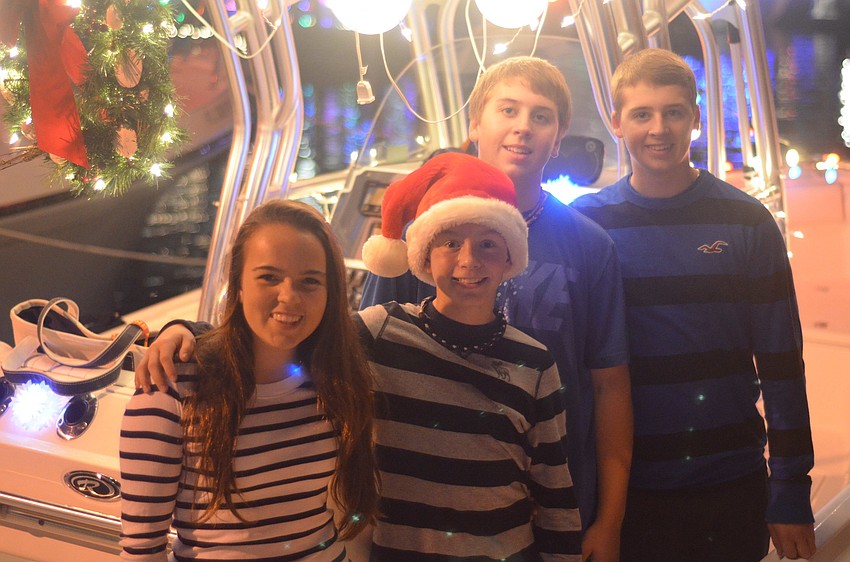 Caroline Kenefick, 14, Patrick Kenefick, 12, Kyle Stevens, 14, and Spencer Stevens, 15.