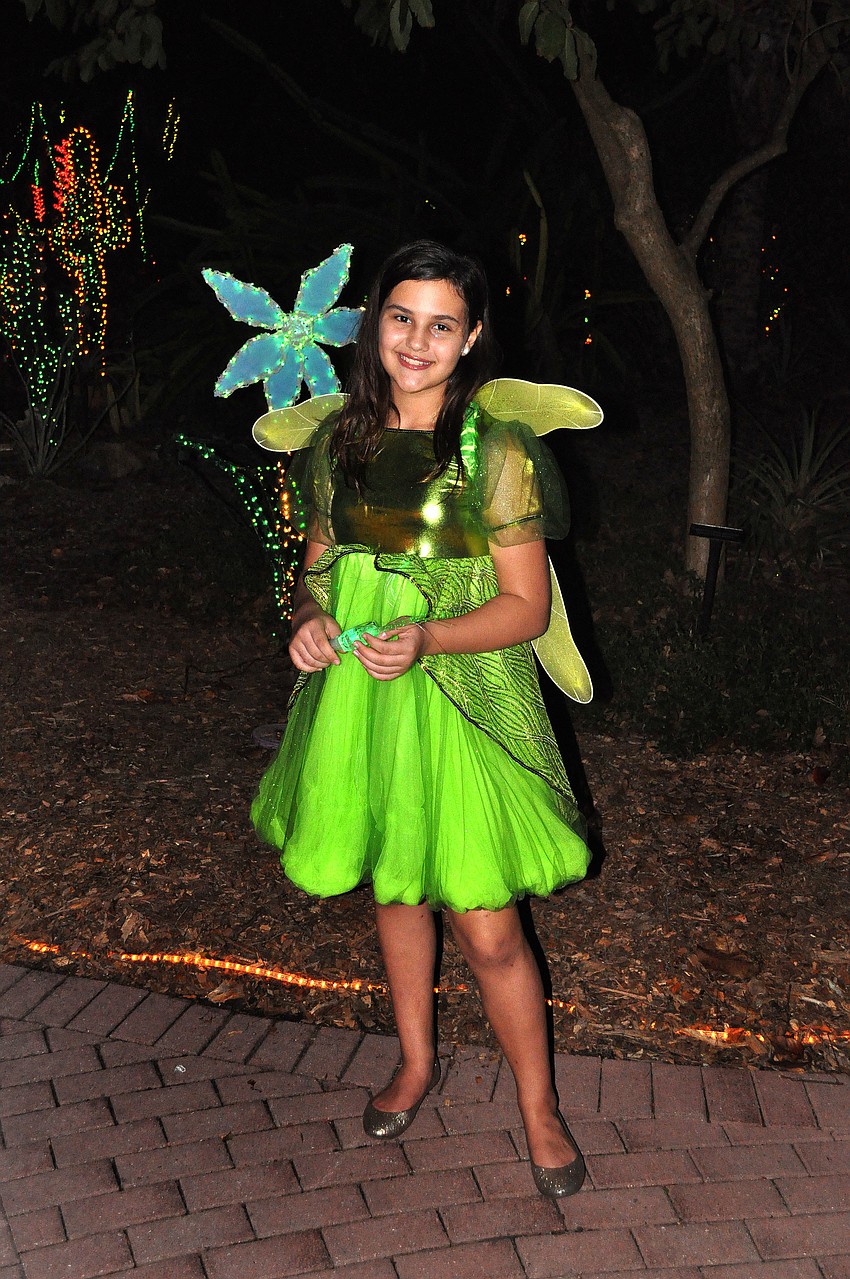 Johanna Studebaker, 11, as a garden fairy.