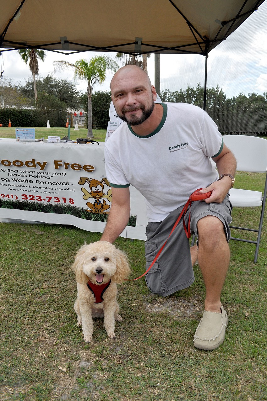 Dave Karshick and his dog, Nigel.