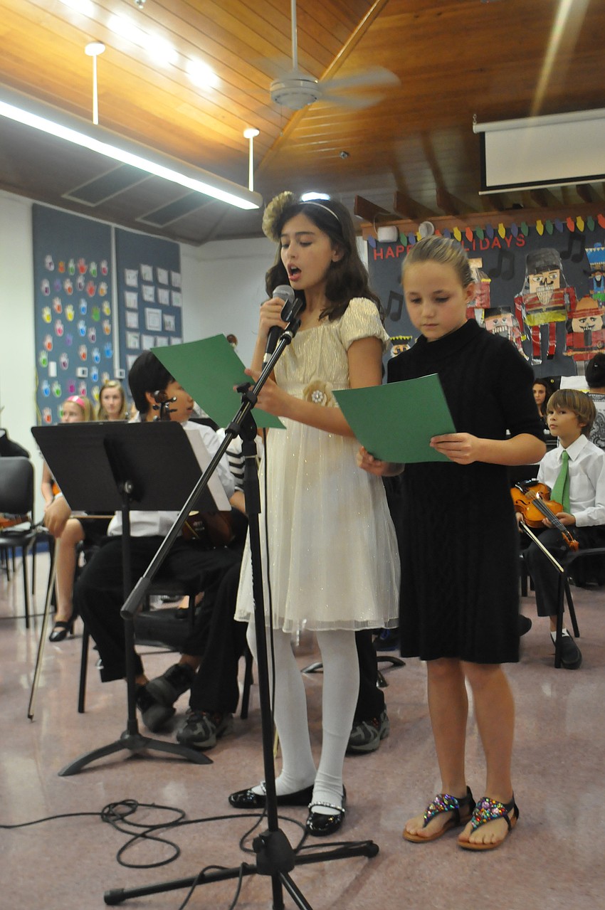 Kelsey Lugannani and Brooke Collins narrated the concert.