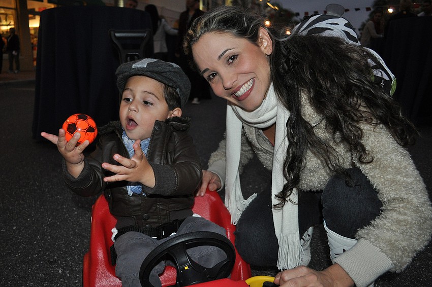 Miguel Angel Arango, 1, enjoyed time with his mom, Clara Arango.