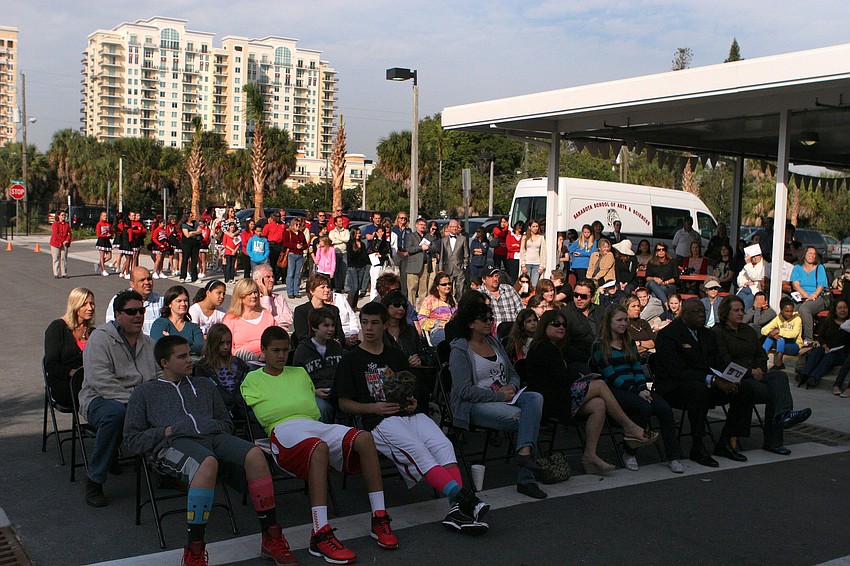 Students, parents, city officials and alumni attended the ribbon cutting Tuesday, Jan. 22, at Sarasota School of Arts and Sciences.