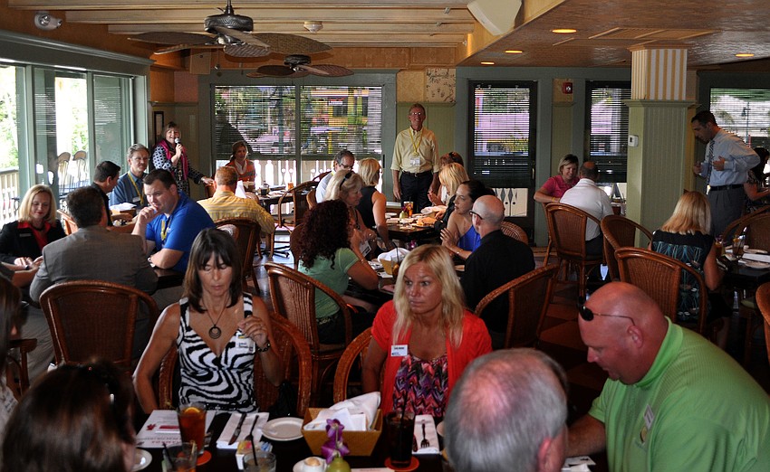 There were 65 people that attended Sarasota Chamber of Commerceâ€™s Power Hour Wednesday, Sept. 26 at Tommy Bahama