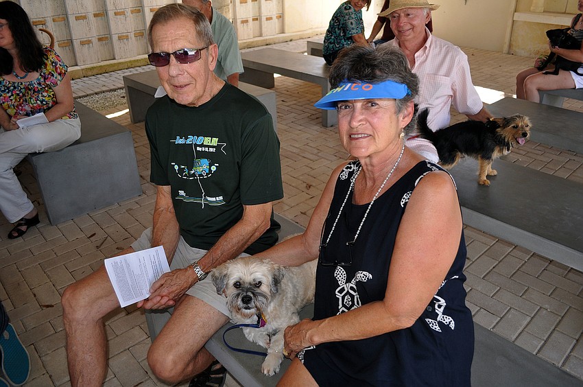 Jack and Sadler with their dog, Chico, 12