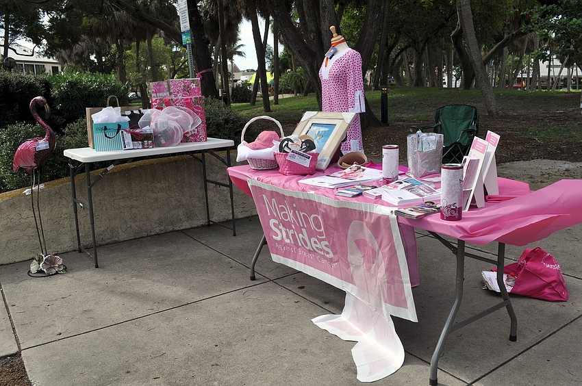 Many of the stores on St. Armands Circle donated a variety of items to Circle Me Pink.