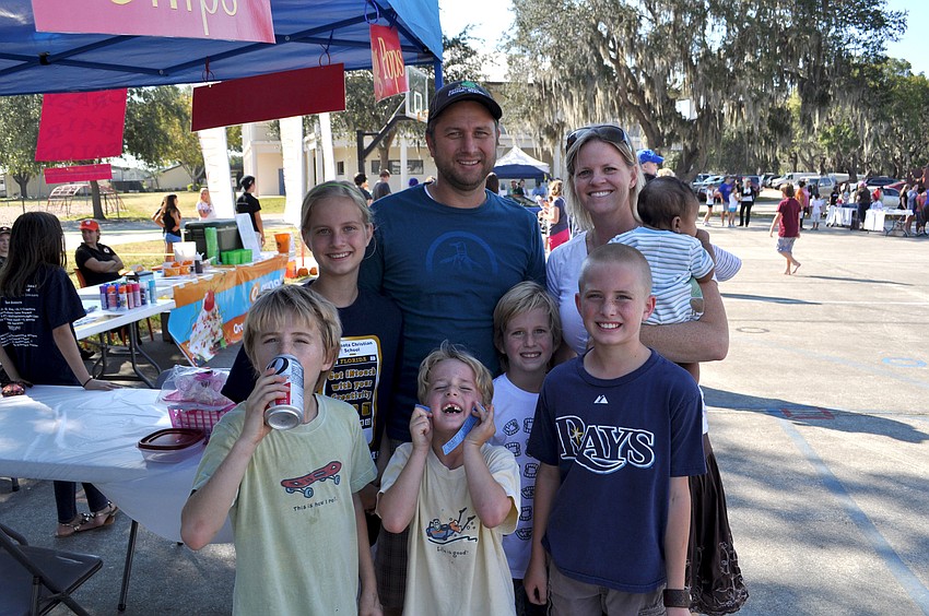 Brad and Amy Schlabach with their children