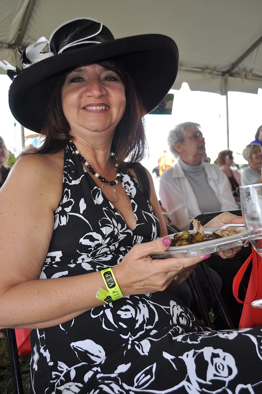 Cindy Lawson enjoyed the cooking demonstration.