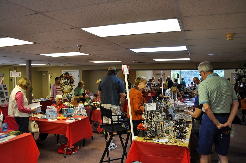 Many people made their way around the Longboat Key Island Chapel Holiday Bazaar Saturday, Nov. 17.