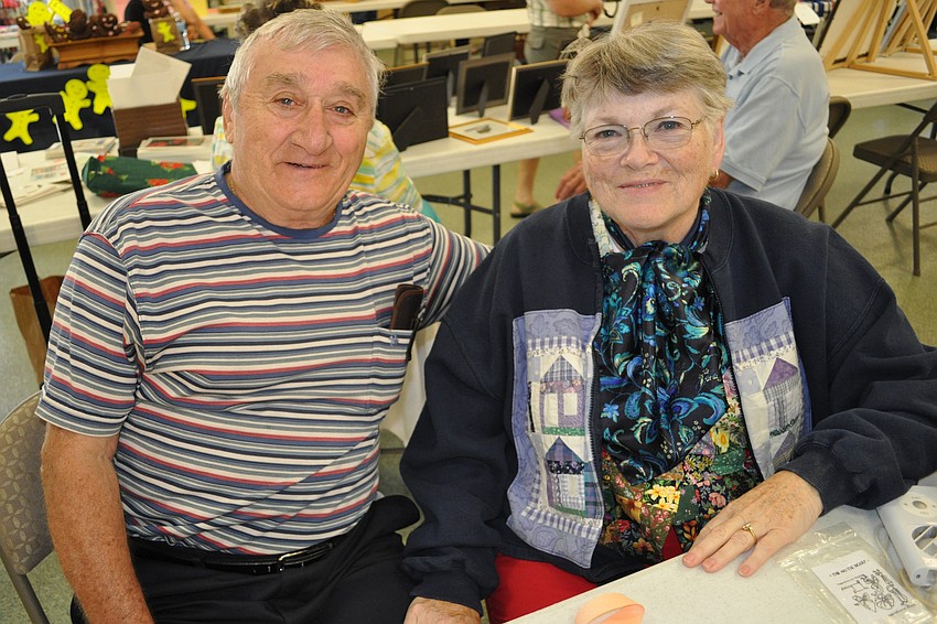 Crafters Gene and Janet Gelinas have been married 52 years.