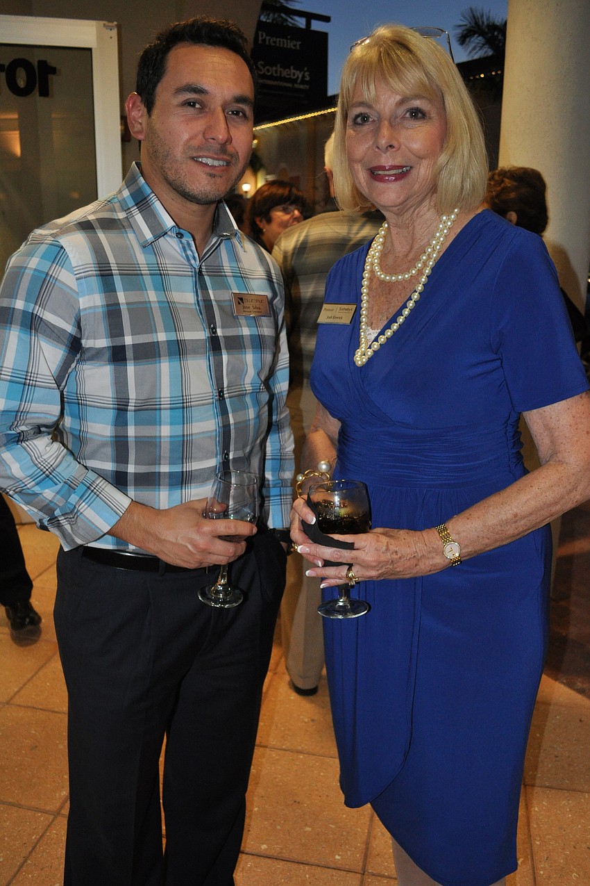 Jose Silva with Premier Sotheby's broker Jodi Emrick