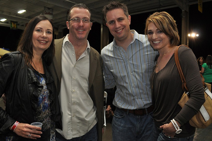 Nicole and Jake Birmingham with Rob and Cindy Fluck