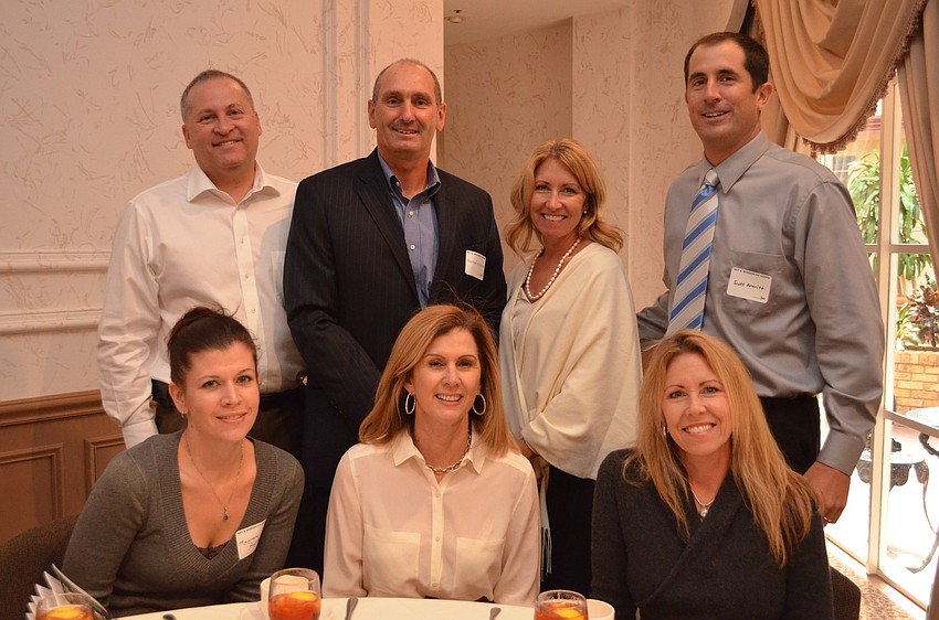 Maureen Pingree, Kristne Cox and Sandra Albano with Jeff Johnson, Stephen Panzarino, Sheryl Vieira and Scott Antritt
