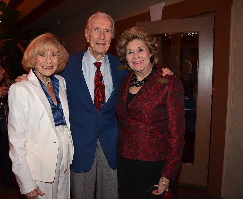 Co-Chairwoman Flori Roberts with Mort and Carol Siegler