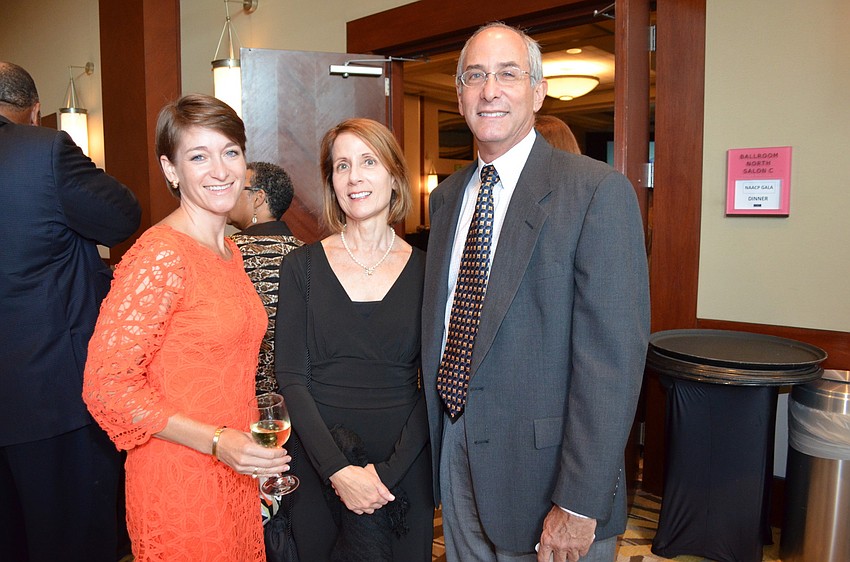 Kirsten Russell with Sharon and Jerry Schoenholtz